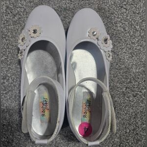 Rachel Shoes White Girls Floral Mary Jane Flats